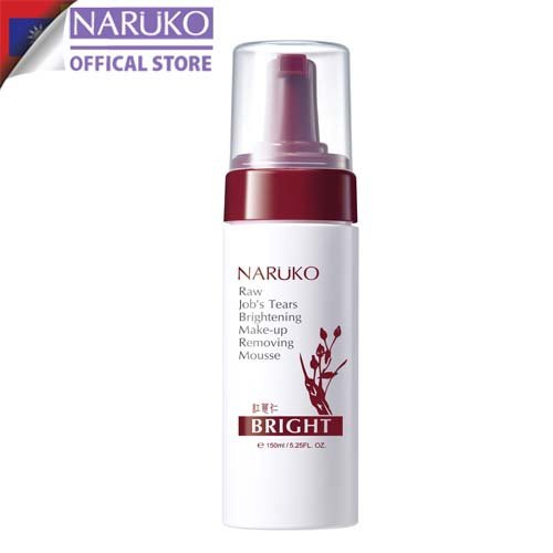 Nước Tẩy Trang Dạng Bọt Làm Sáng Da,Se Khít Lỗ Chân Lông Naruko Raw Job’s Tears Brightening Makeup Removing Mousse 150ml