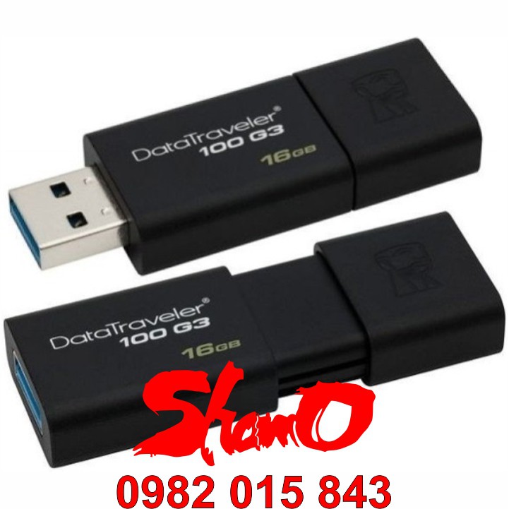 USB 3.0 Kingston 16GB – DataTraveler 100G3 – Chính hãng – Bảo hành 5 năm