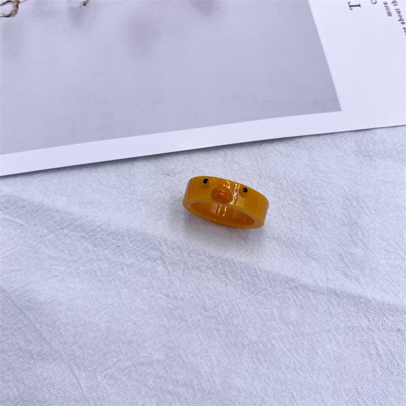 Nhẫn nhựa resin hình gấu, gà,ếch 🐻🐤🐸 dễ thương xinh xắno