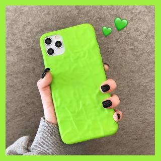 Ốp Điện Thoại Màu Xanh Dạ Quang Độc Đáo Cho Iphone 11 Pro / Max X / 8 Plus Xs / Xr