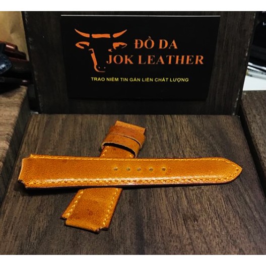 Dây Da Đồng Hồ Casio ae 1200 whd màu vàng bò kèm khóa