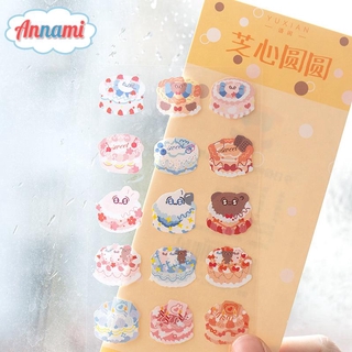 Nhãn Dán Trang Trí Sổ Lưu Niệm Hình Bánh Kem