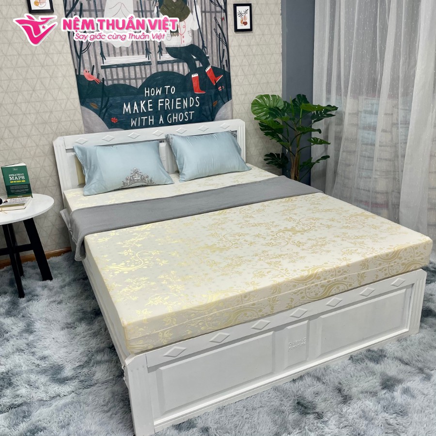 (1mx2mx10cm)-Nệm Cao Su Thuần Việt Premium ( Đủ kích thước) Bảo hành 15 Năm