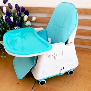 Ghế ăn dặm hanbei fullbox gồm đệm và bánh xe