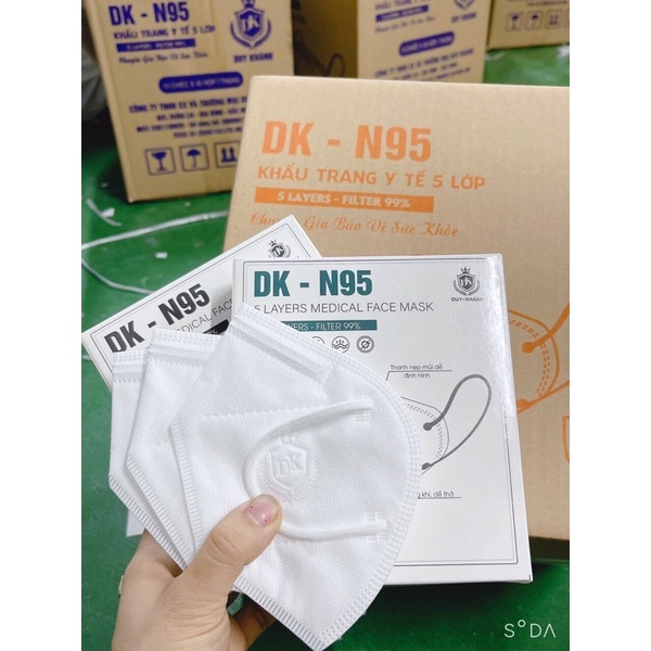 sỉ thùng 200 chiếc khẩu trang KN 95 Duy Khánh (20 hộp, mỗi hộp 10 chiếc)