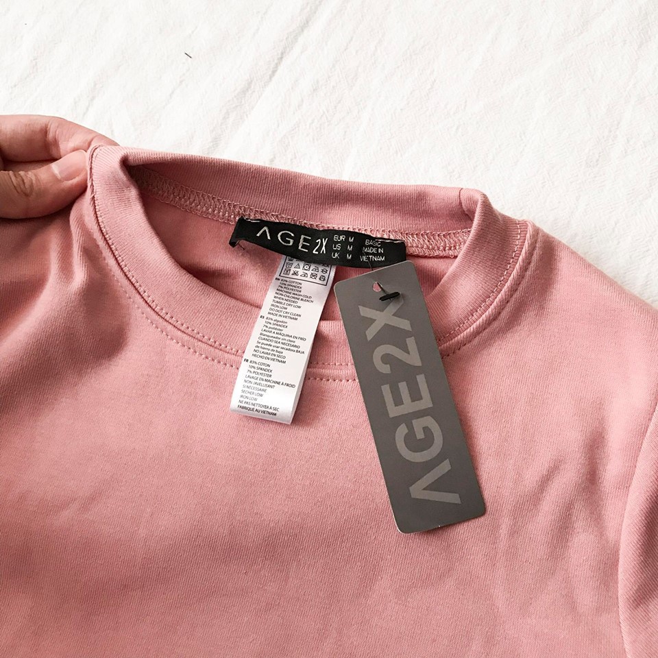 Áo Croptop Body Tay Lỡ Nữ VNXK Chính Hãng Hiệu AGE2X .
