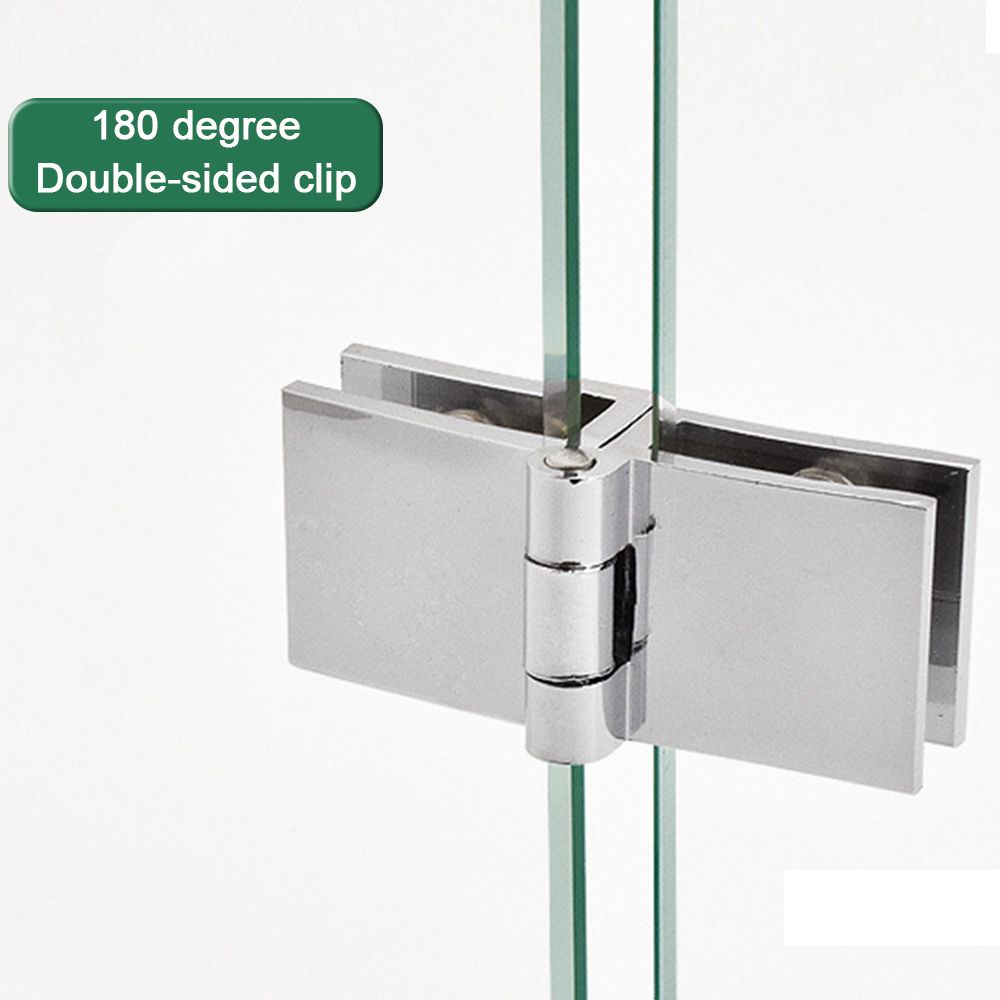 Kẹp bản lề cửa kính nhà tắm bằng kẽm không đục lỗ 90 độ