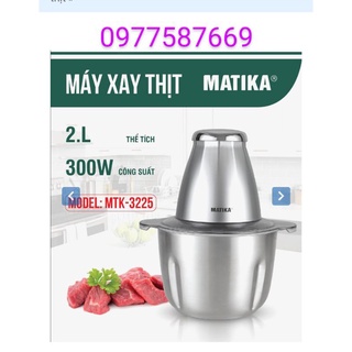 Máy xay thịt matika mtk-3225 cối inox 304 dung tích 2l xay chuyên dụng thức ăn