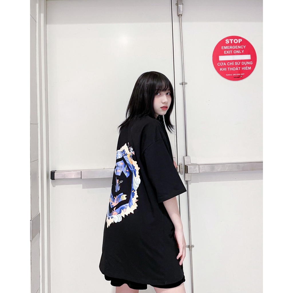 Áo Thun Tay Lỡ Unisex In Hình Vải Cotton 65/35