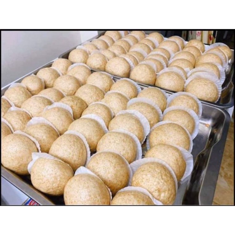Trộn sẵn 500g Bột BÁNH BAO nguyên cám ăn kiêng giảm cân Eatclean (có sẵn men nở)