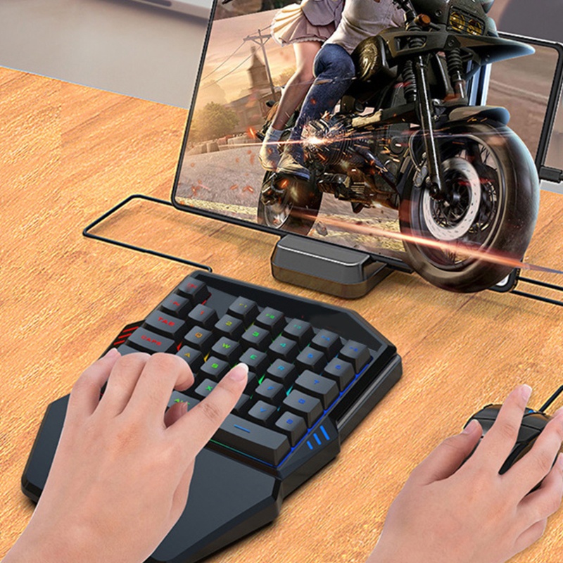 Bàn Phím Chơi Game 35 Phím Có Đèn Nền RGB Dành Cho Windows PC Mobile