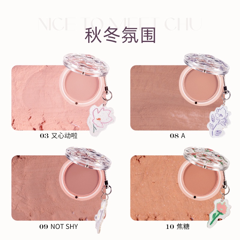 Phấn Má Hồng Bắt Sáng Che Khuyết Điểm Lâu Trôi Flortte