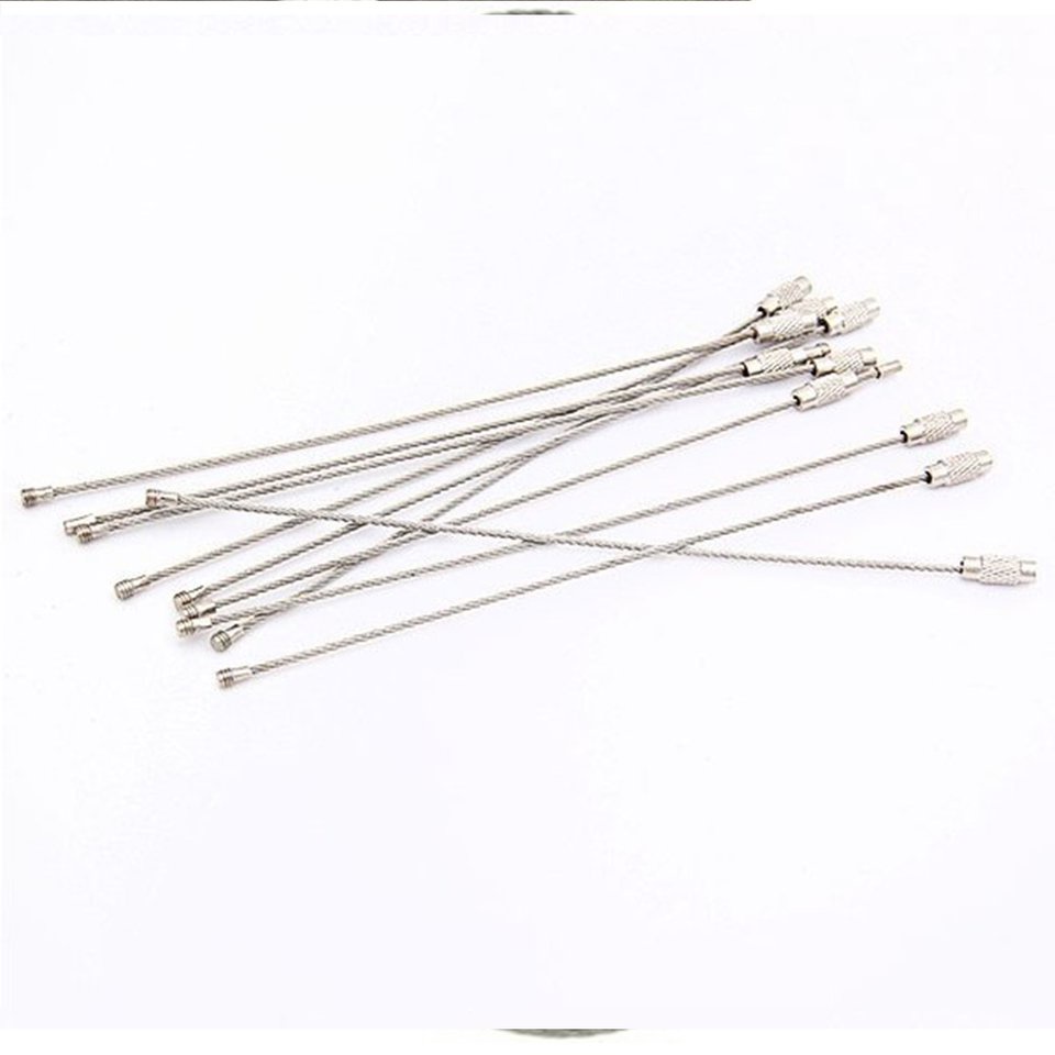 1 dây móc chìa khóa chất liệu thép không gỉ 12-09 dùng cho cắm trại