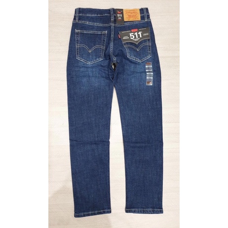 Quần jeans xanh Levi.s 511- Quần bò ống đứng hàng hiệu - vải co giãn cao cấp