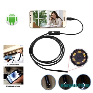 Camera Nội Soi 7mm 1-10m Cổng Micro USB + USB Cho Máy Tính Android