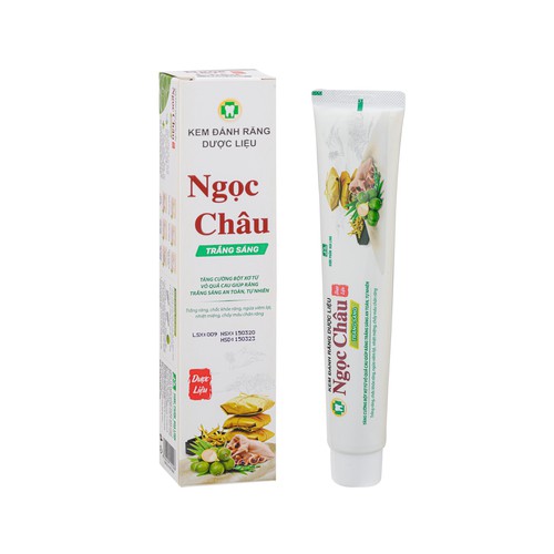 Kem Đánh Răng Dược Liệu Ngọc Châu Trắng Sáng 125g