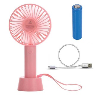 Quạt Mini Cầm Tay Cute Có Đế