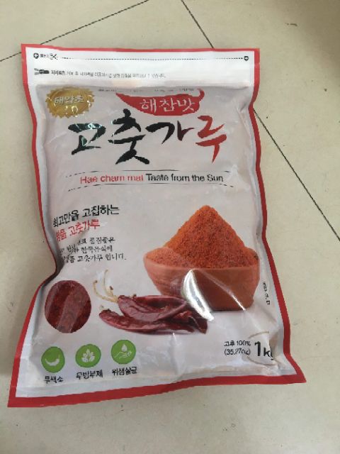 Gói 1Kg Bột ớt HaeCham Làm Kim Chi Hàn Quốc gói 1Kg