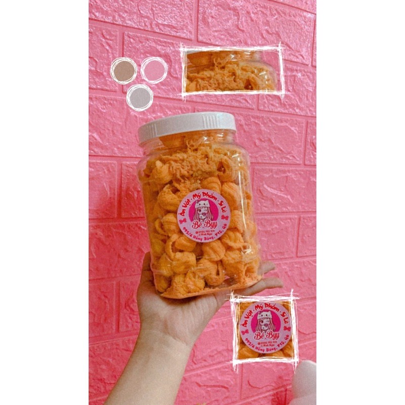 Nui chiên phô mai chà bông túi Lớn