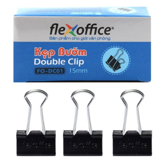 [ Chính hãng ] Kẹp bướm Flexoffice 15mm FO-DC01 ( 12 cái / hộp ) hàng có kiểm tra chất lượng và an toàn