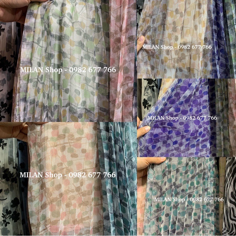 Chân váy xếp ly hoạ tiết hoa 3d nhiều mẫu, màu sang sịn | BigBuy360 - bigbuy360.vn