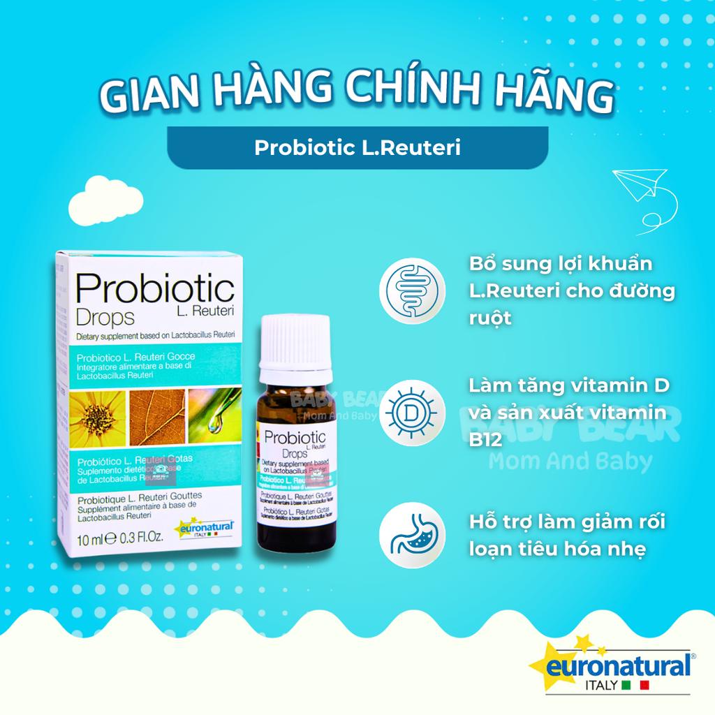 Probiotics L. Reuteri Drops - Men Vi Sinh Cho Bé, Bổ Sung Lợi Khuẩn, Cân Bằng Hệ Vi Sinh, Rối Loạn Tiêu Hoá