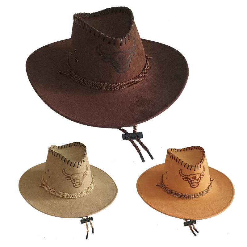 Mũ Cao Bồi Chống Gió Vành Rộng Thời Trang Dành Cho Nam Và Nữ