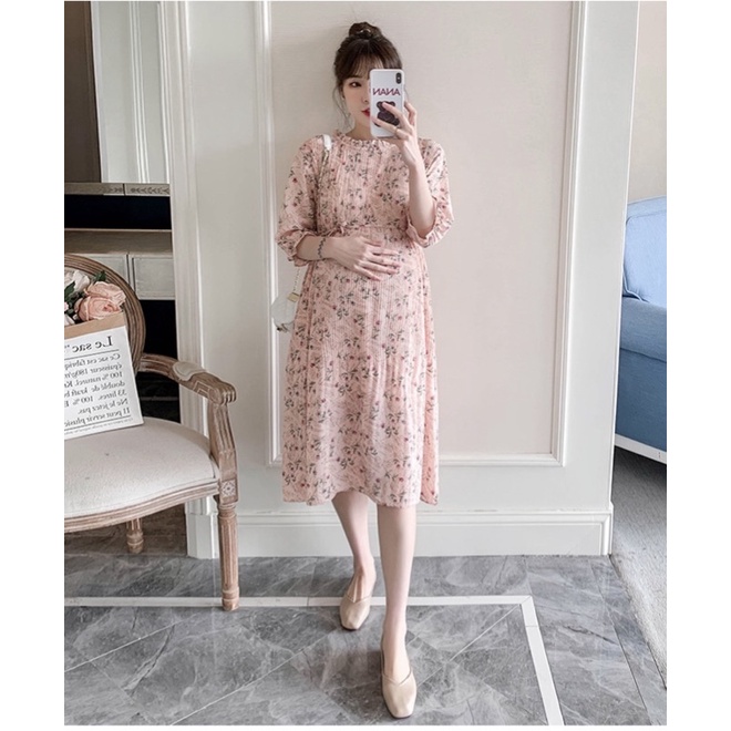 ĐẦM BẦU DẬP LI HOA NHÍ MÀU XINH, cam kết y hình, không giống hình hoàn tiền 100%