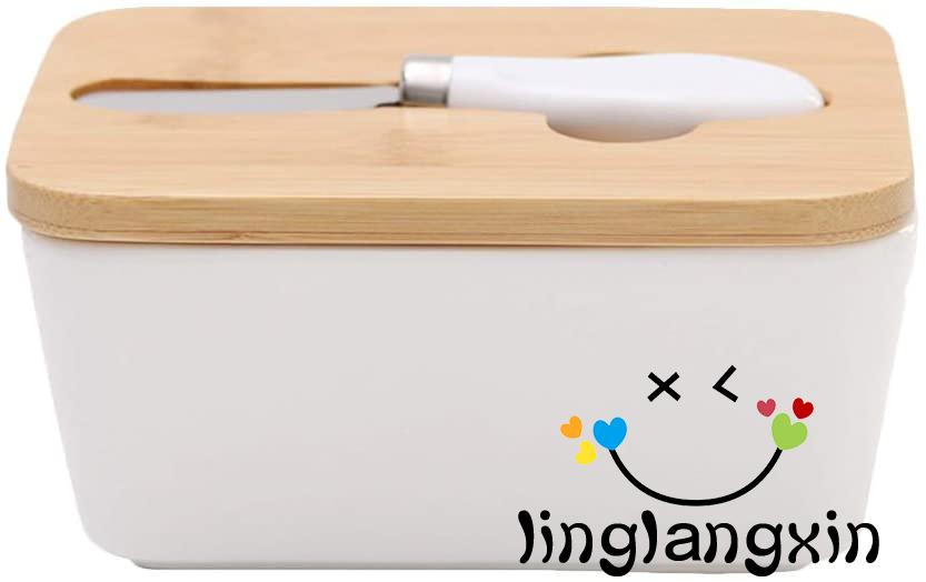 Hộp Gốm Đựng Bơ / Bơ Có Nắp Đậy Tiện Dụng