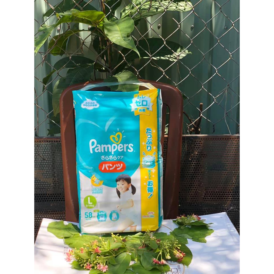 Bỉm Pampers nội địa Nhật dán/quần đủ size NB114, S104, M80, L68, XL50, XXL32