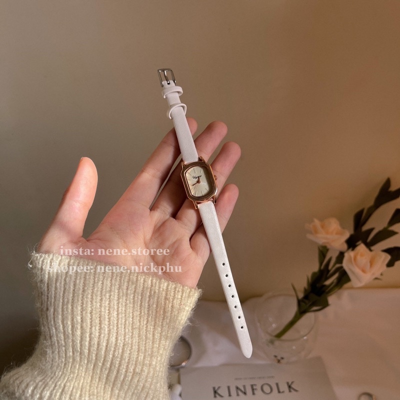 Đồng hồ nữ WGGANG chính hãng mặt chữ nhật dây nhiều màu 26mm vintage | BigBuy360 - bigbuy360.vn