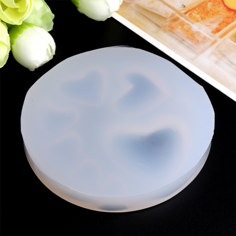 Khuôn silicone tạo hình trái tim làm trang sức tiện lợi