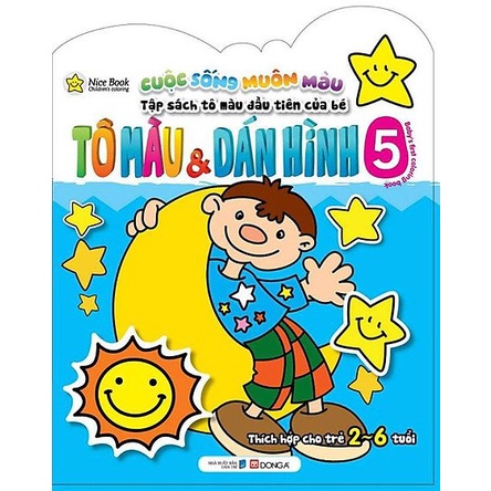 Sách - Bộ Tô Màu Và Dán Hình - Cuộc Sống Muôn Màu (Cuốn Lẻ Và Combo) - Đông A - DAB