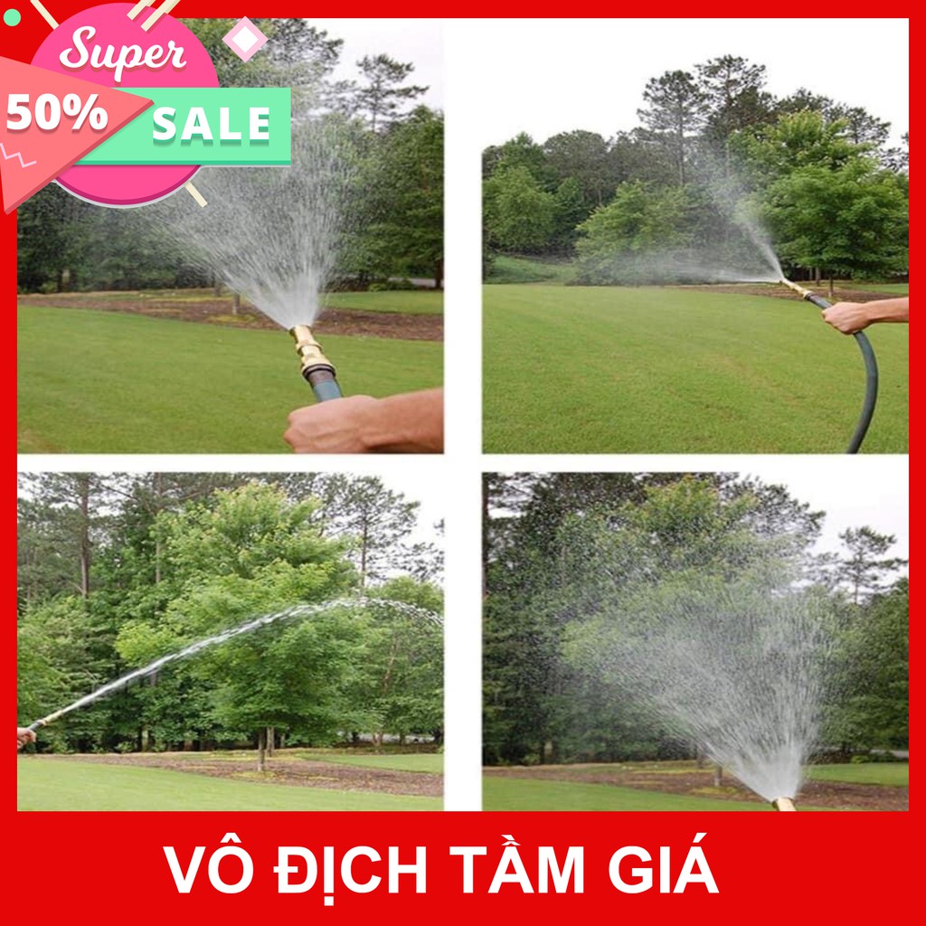 Đầu vòi xịt tăng áp, áp lực cao mini bằng đồng, nhỏ nhưng có võ, đa ăng: vệ sinh, rửa xe, tưới cây (Hàng có Sẵn)  sỉ mua