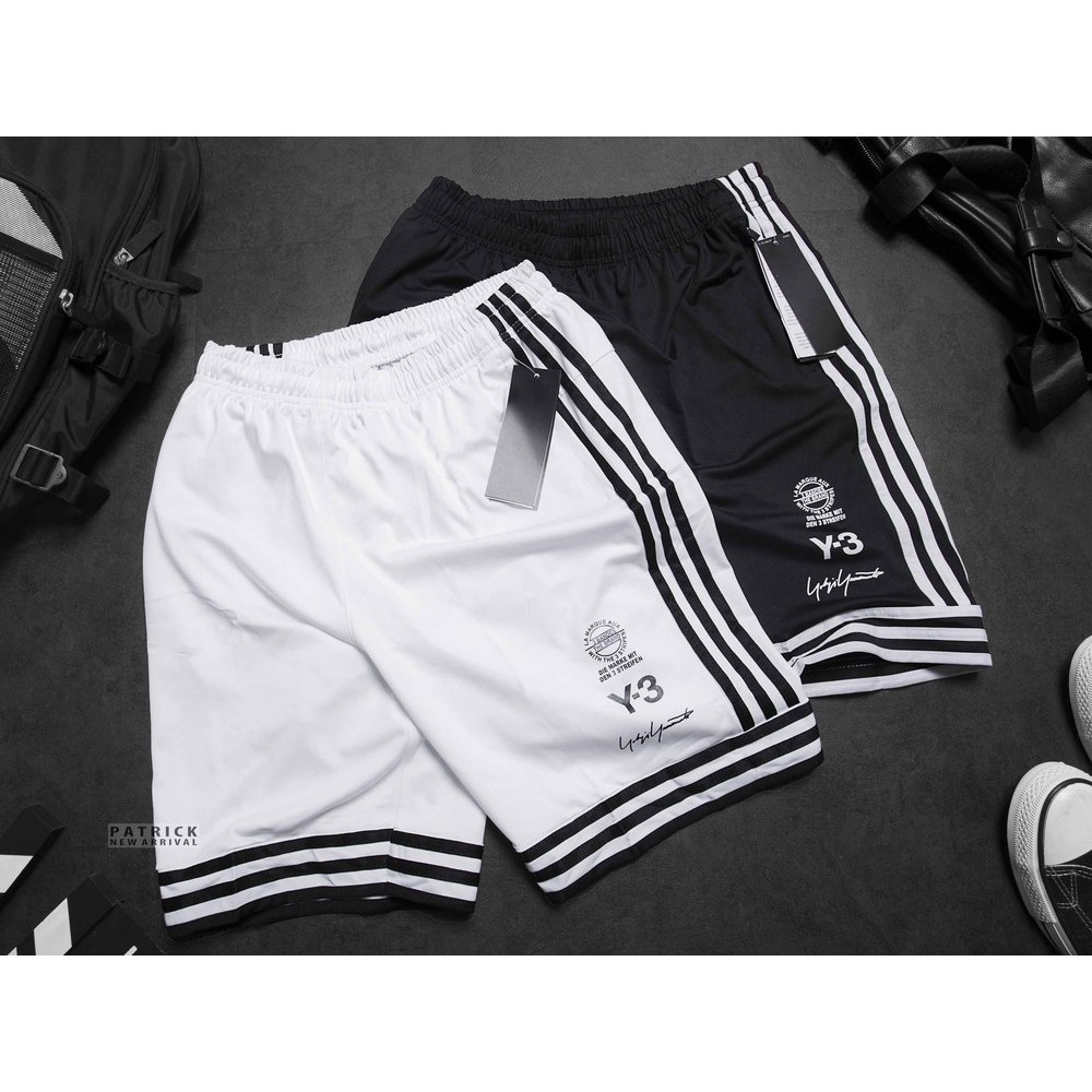 ❤️ VẢI LƯỚI MÈ - ẢNH THẬT ❤️ QUẦN SHORT THỂ THAO Y3 TẬP GYM VẢI LƯỚI MÈ MỀM NHẸ CO GIÃN, QUẦN ĐÙI LỮNG NAM NỮ ĐEN TRẮNG