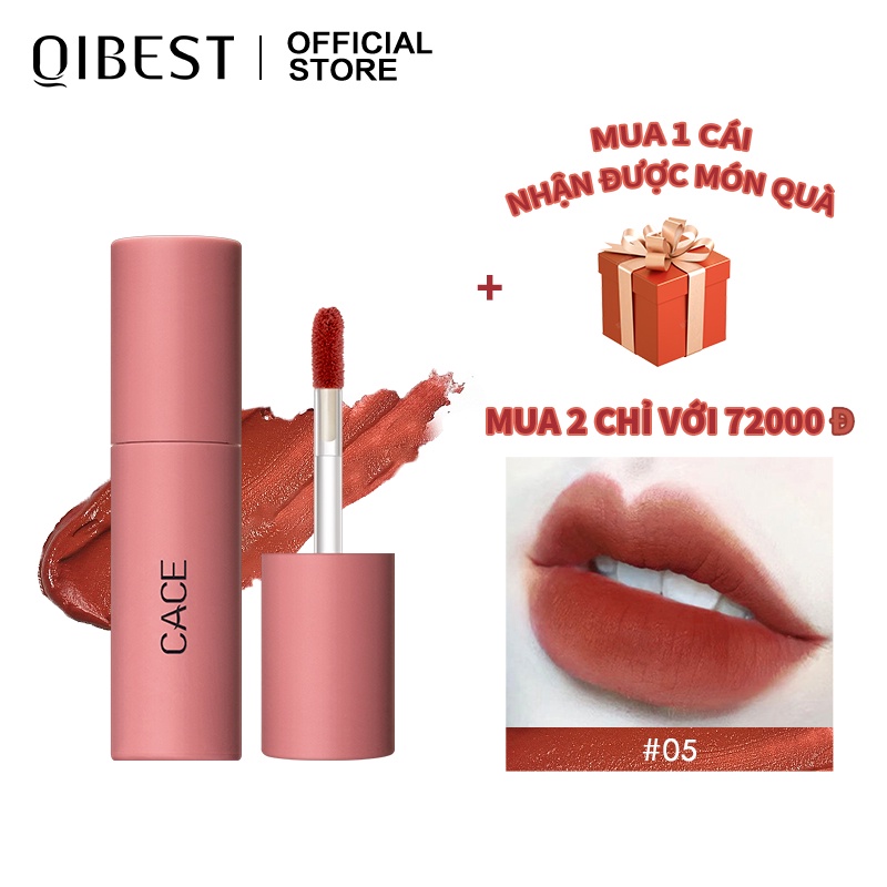Son môi Qibest 6 màu sắc tùy chọn mịn màng như nhung 23.5g dành cho nữ 
