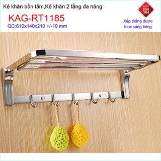 KỆ TREO KHĂN NHÀ TẮM INOX KAG-RT1185