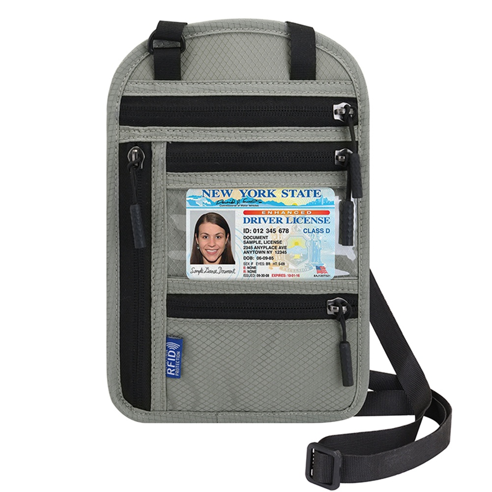 Túi Đựng Hộ Chiếu / Thẻ ID / Passport H9 Đeo Vai / Cổ Tiện Dụng Mang