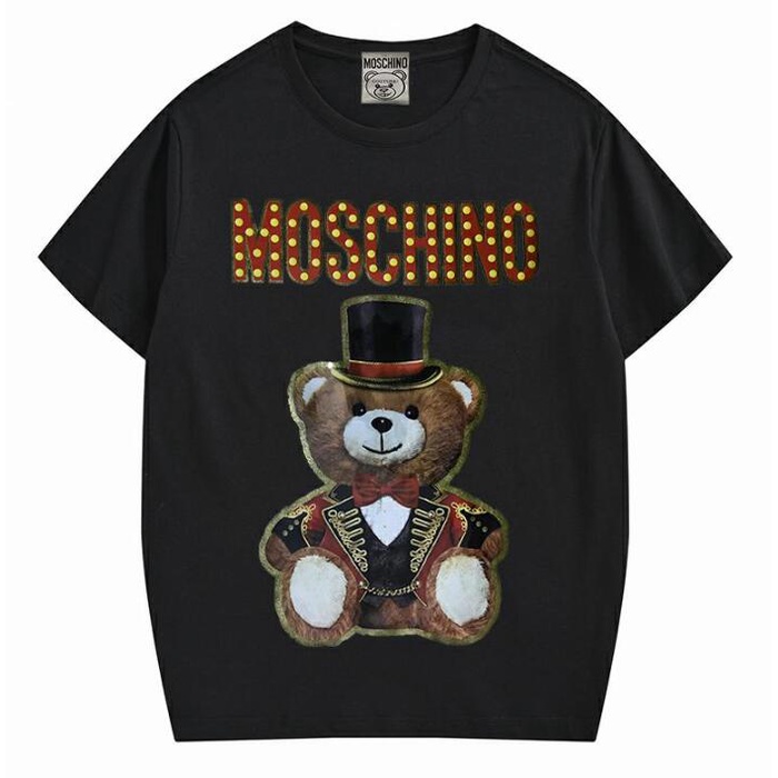 Áo thun cotton tay ngắn in hình MOSCHINO thời trang