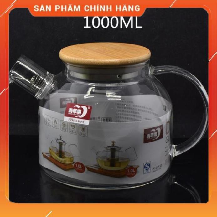 CHÍNH HÃNG -  Ấm pha trà Deli có lưới lọc inox 1000ml,bình pha trà thủy tinh có lưới lọc inox,bình ủ trà cao cấp | BigBuy360 - bigbuy360.vn