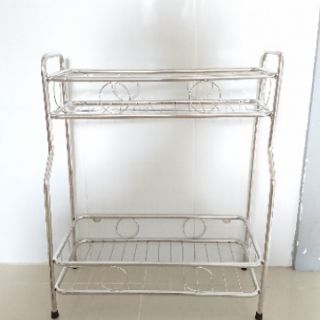 Kệ inox eo 2 tầng