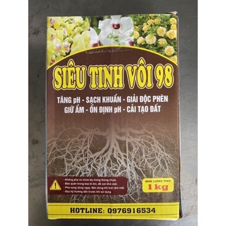 Siêu tinh vôi 98- tinh vôi sát khuẩn, ổn định ph hộp khoảng 0.8kg