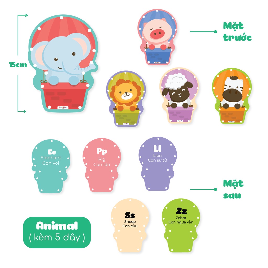 Đồ chơi cho trẻ 1 tuổi, Bộ 10 hình xỏ dây hình thù ngộ nghĩnh, đồ chơi con vật, khủng long, phát triển vận động tinh cho
