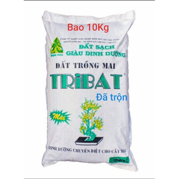 Đất Trồng Mai TRIBAT 10Kg 20dm Đã Trộn Phân