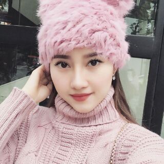 Mũ lông tai gấu