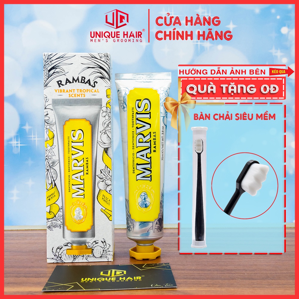 [CHÍNH HÃNG} Kem đánh răng Marvis Limited Edition tuýp 3 hương vị 75ml