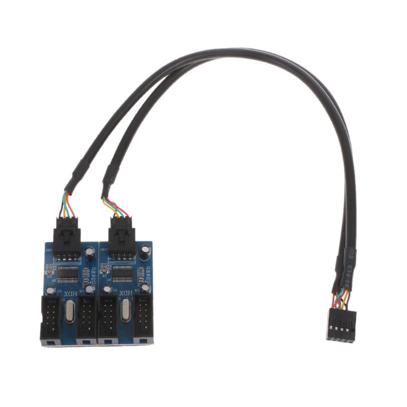 Bảng Mạch Mở Rộng Internal 9-pin Usb 2.0 Male 1 Sang 4 Female Pcbset