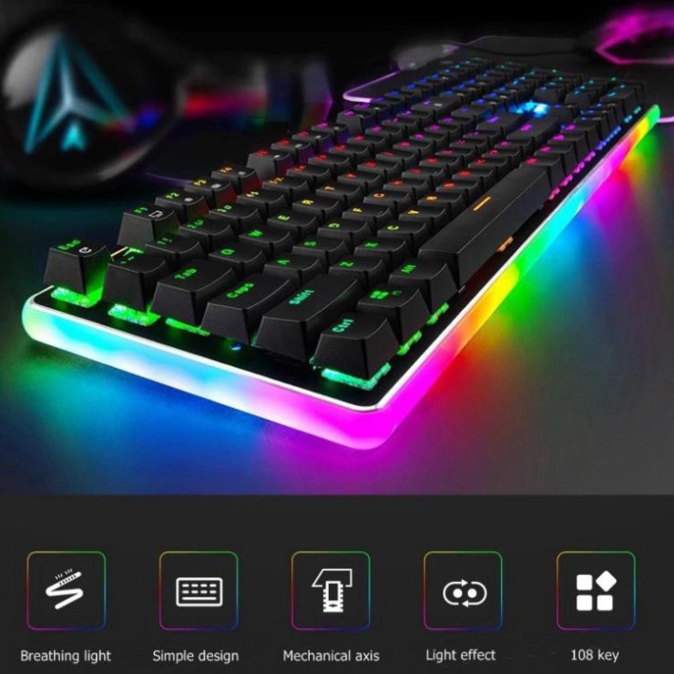 Bàn Phím Cơ Royal Kludge RK918 Version 3 - Led RGB Full bàn phím - Phần mềm tùy chỉnh Led và Custom Macro phím