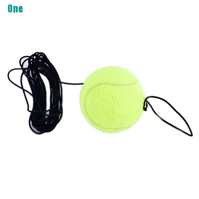 Quả bóng cao su đàn hồi có dây dùng luyện tập tennis