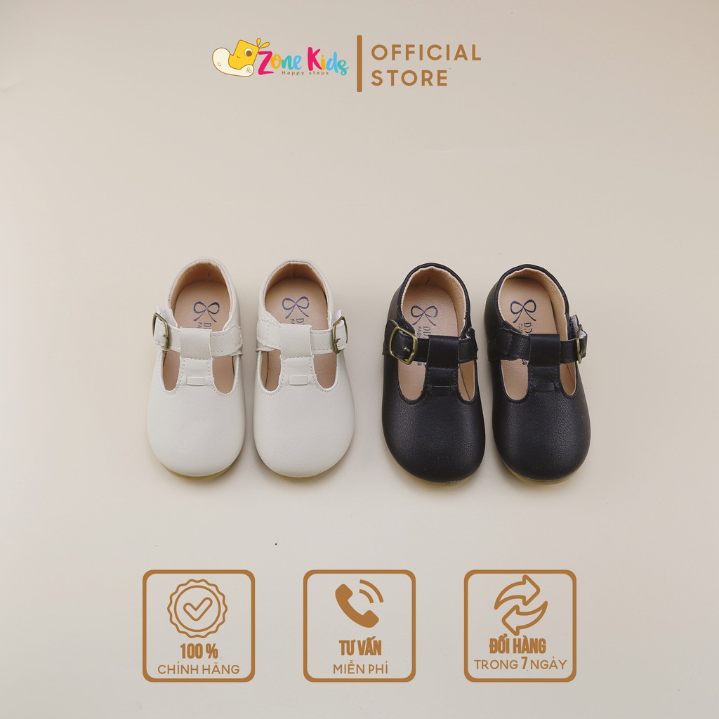 Giày búp bê quai ngang phối khóa giả cho bé gái Zonekids - A41
